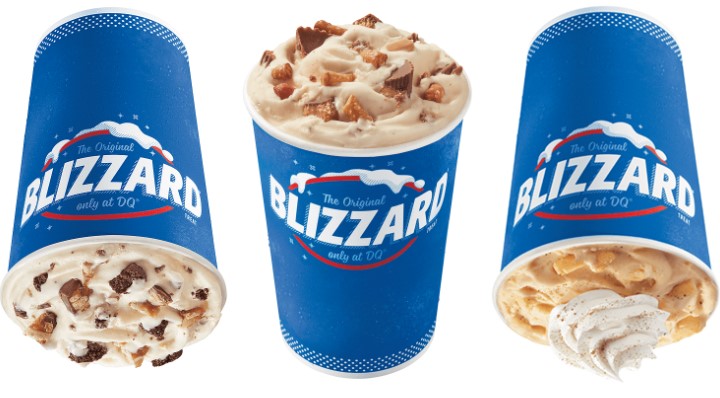 Dairy Queen Blizzard Menu